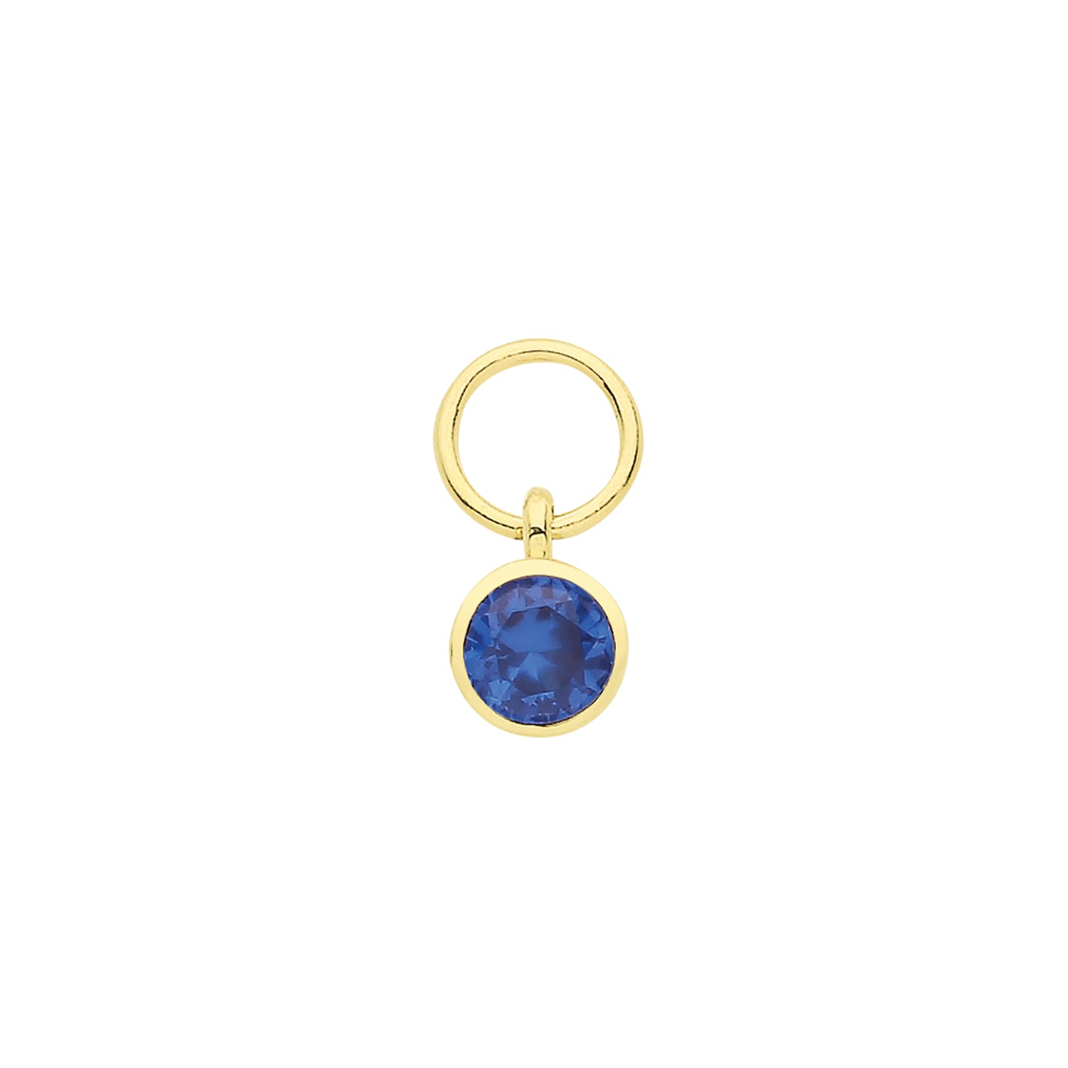 9CT GOLD SINGLE STONE EARRING CHARM