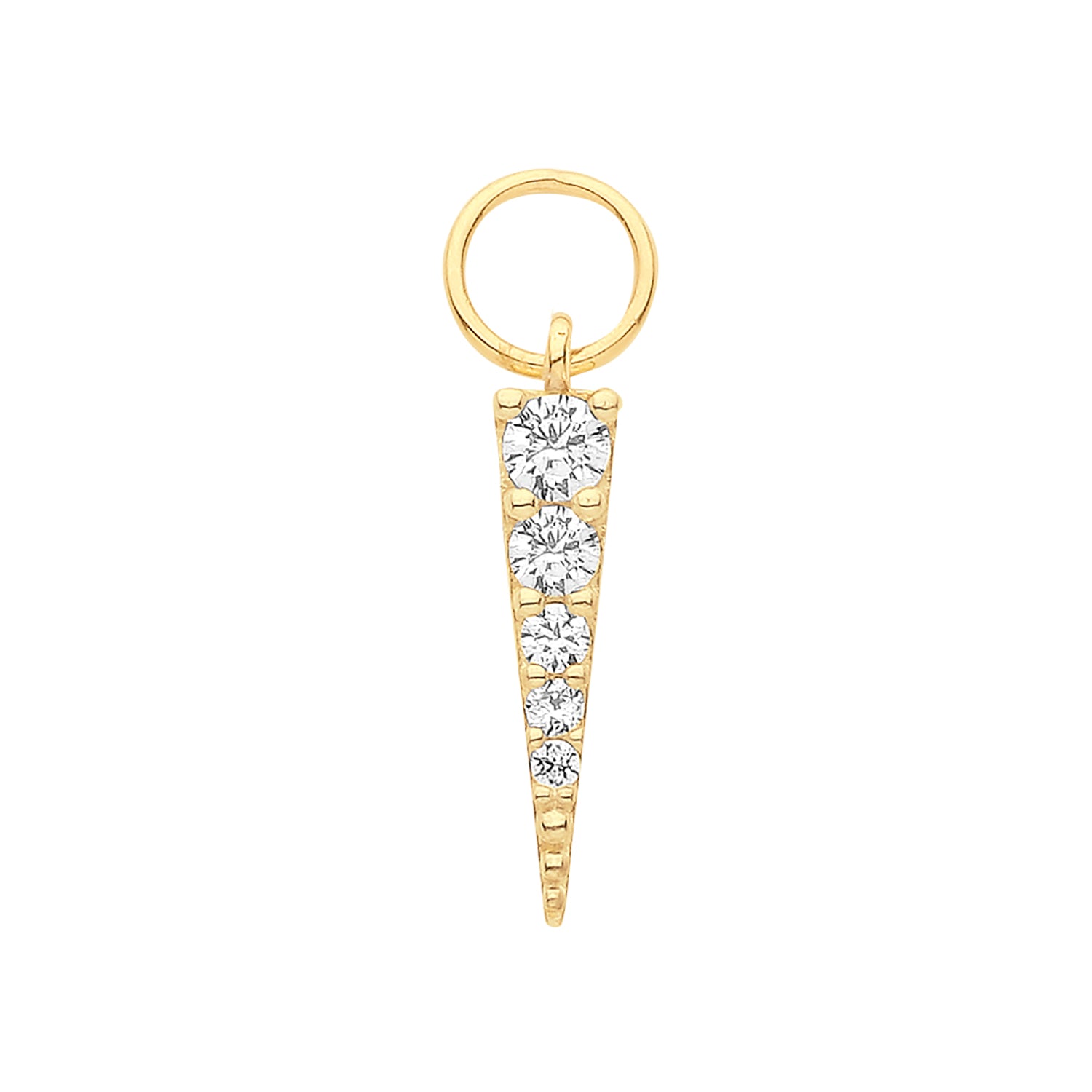 9CT GOLD SPIKE EARRING CHARM