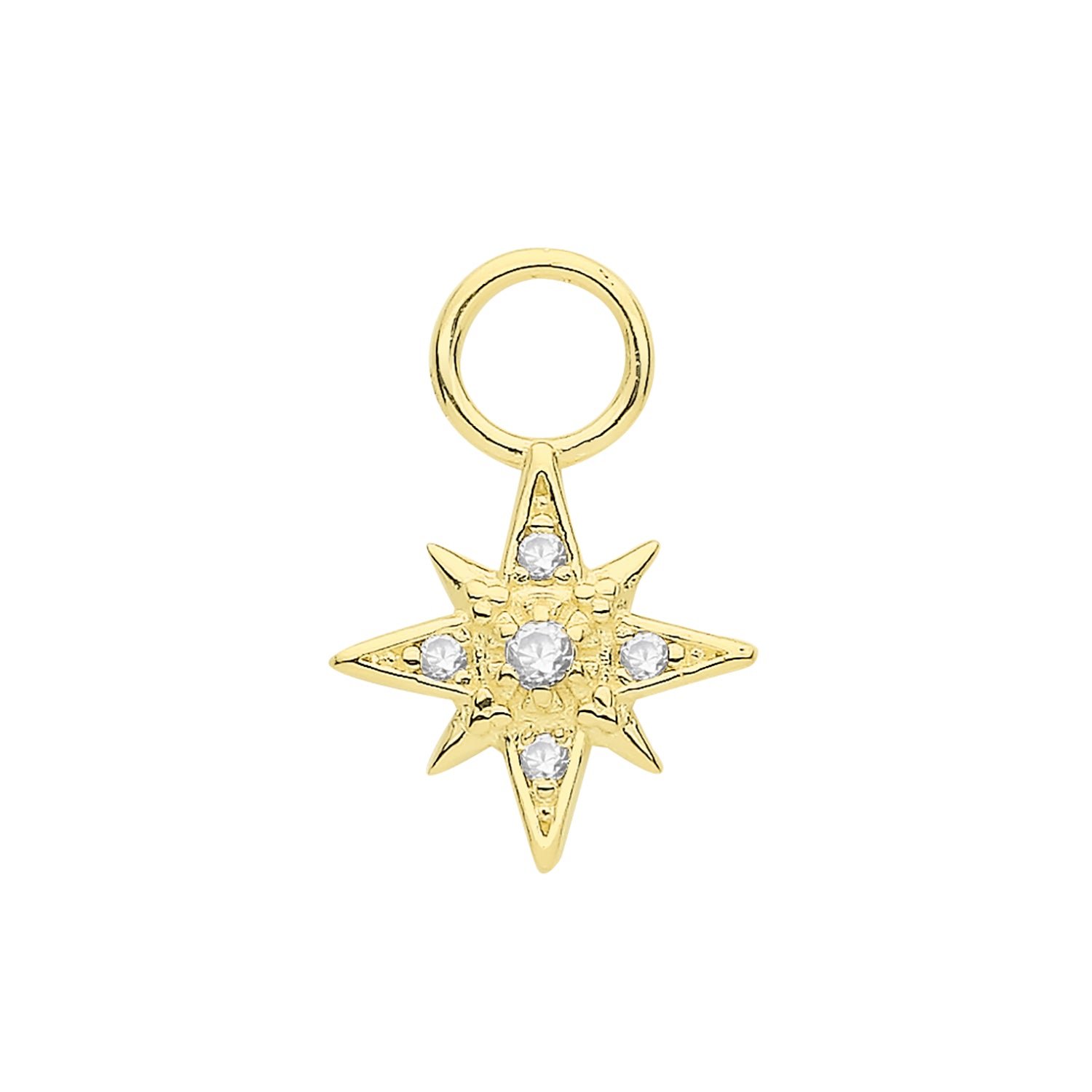 9CT GOLD STAR EARRING CHARM