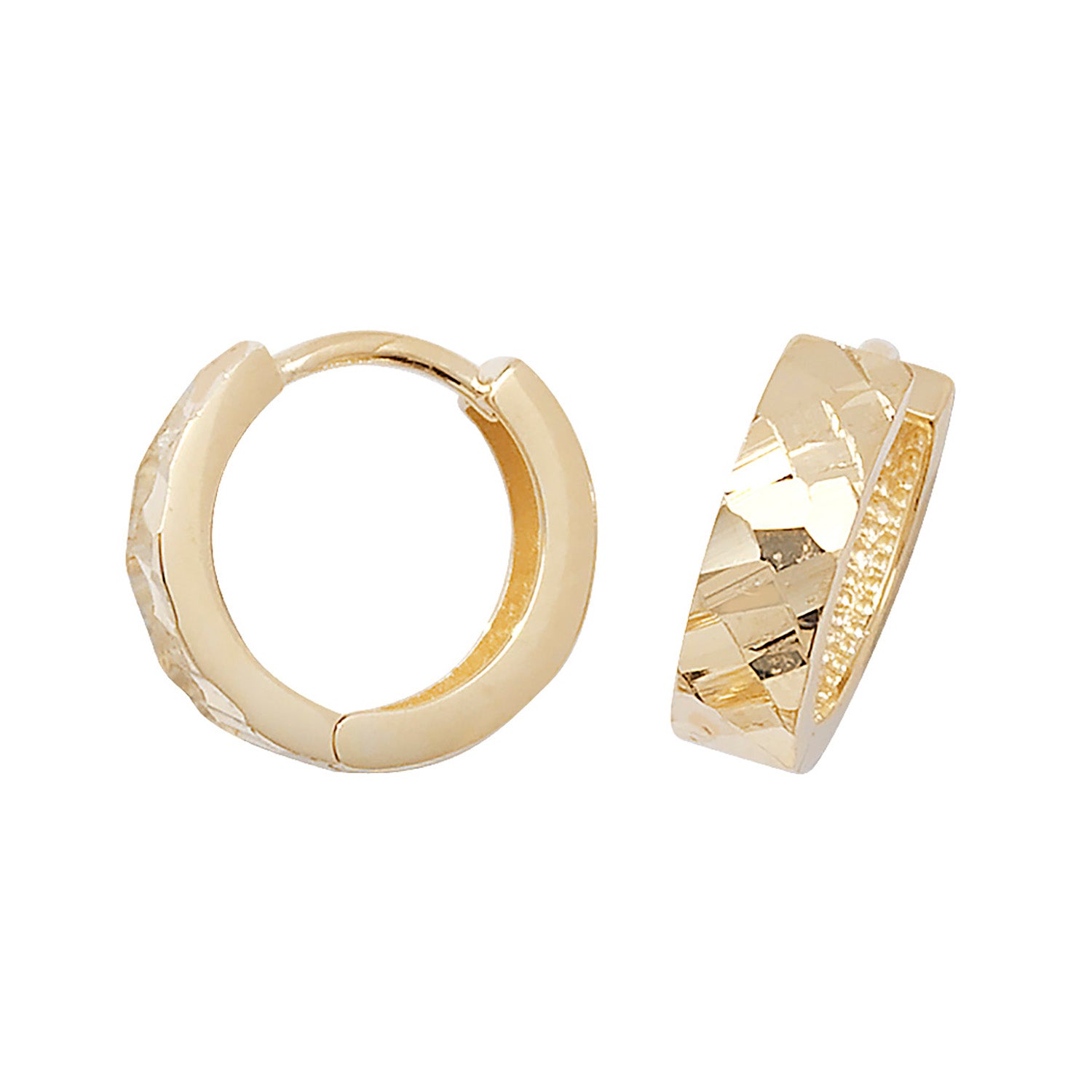 9CT YEL GOLD HINGED DC EARRINGS