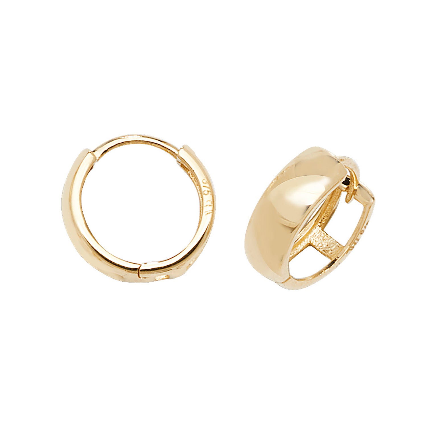 9CT YEL GOLD HINGED EARRINGS