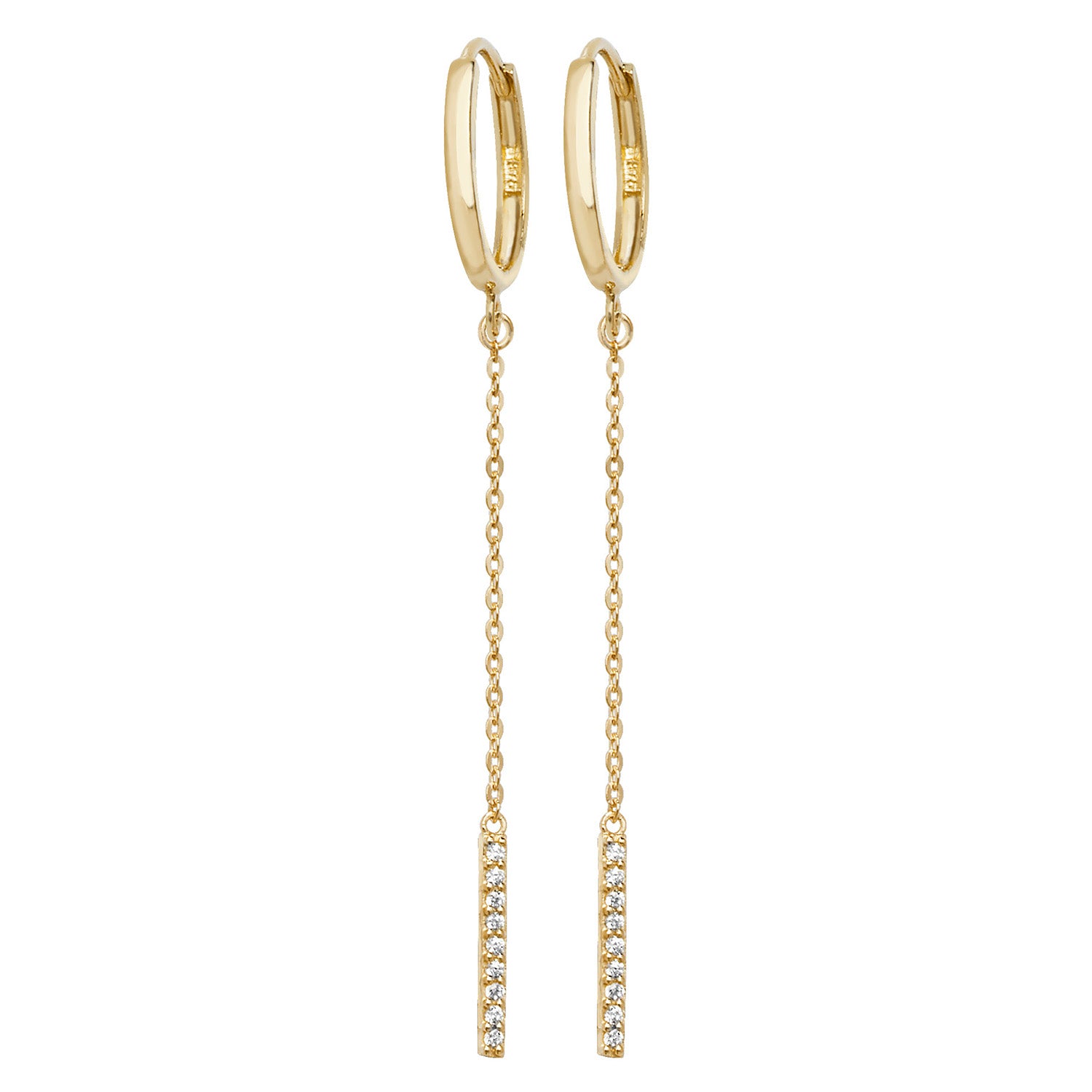 9CT YEL GOLD EARRINGS