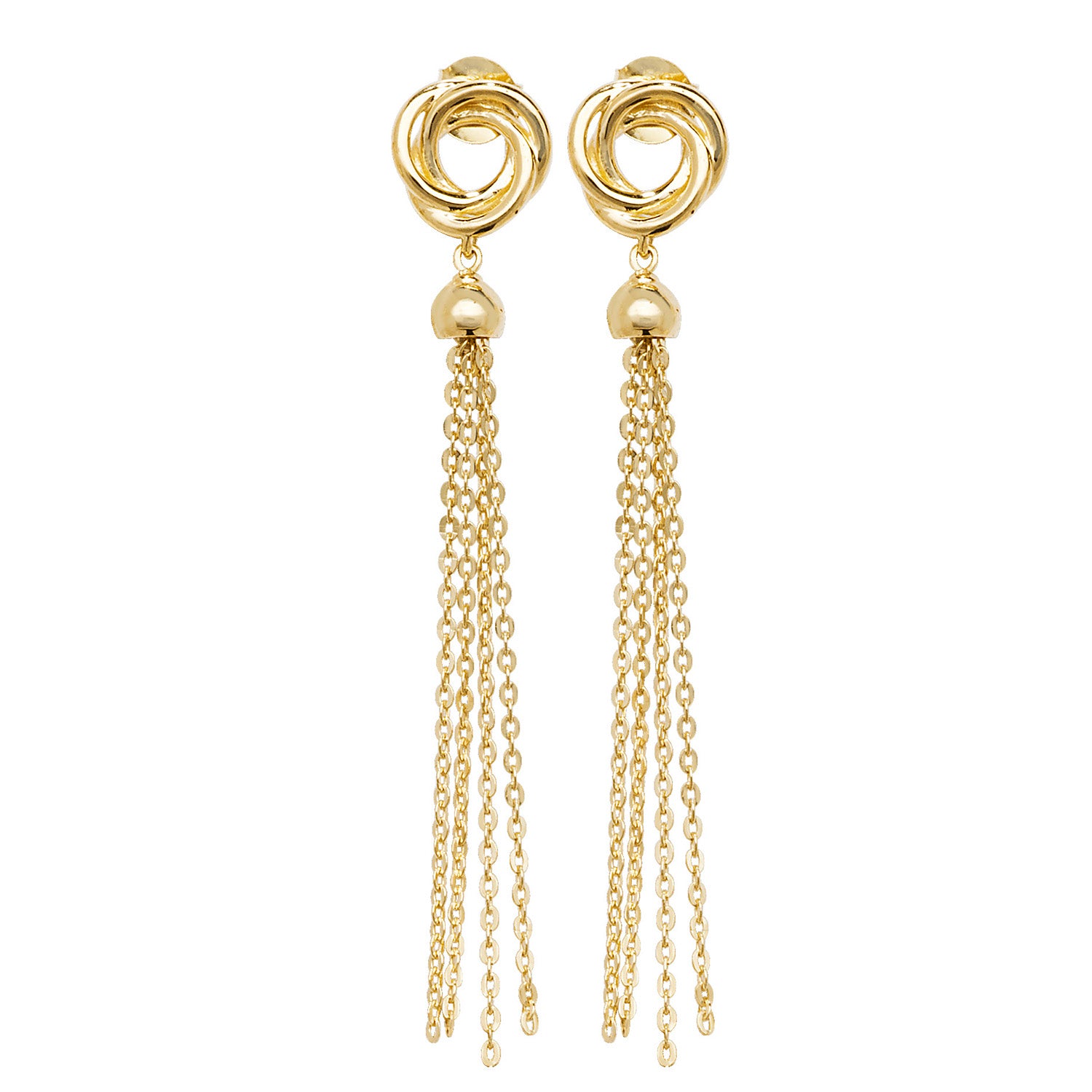 9CT YEL GOLD DROP EARRINGS