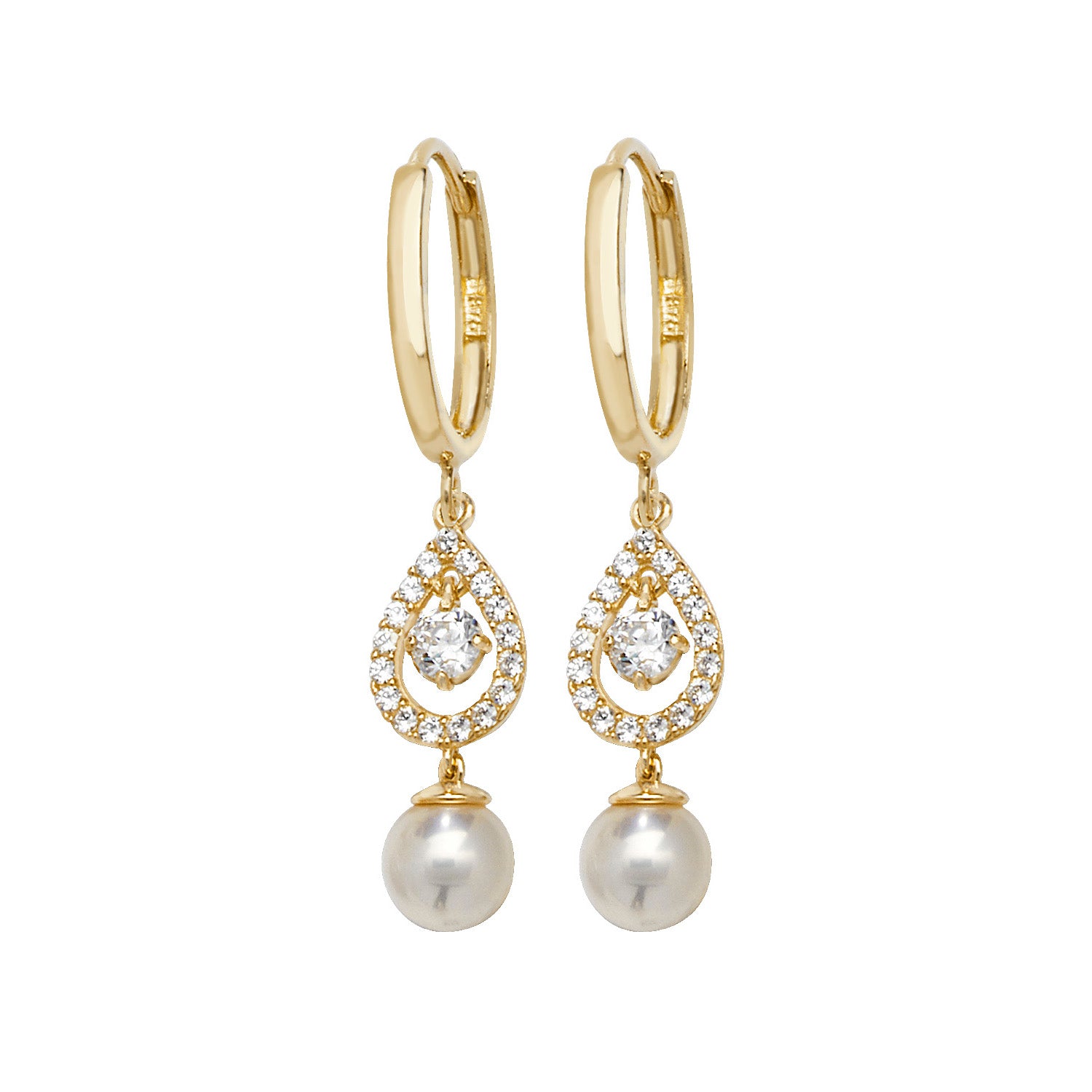 9CT YEL GOLD DROP EARRINGS