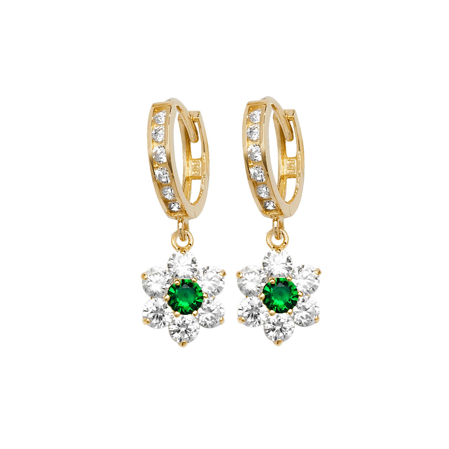 9CT YEL GOLD DROP EARRINGS