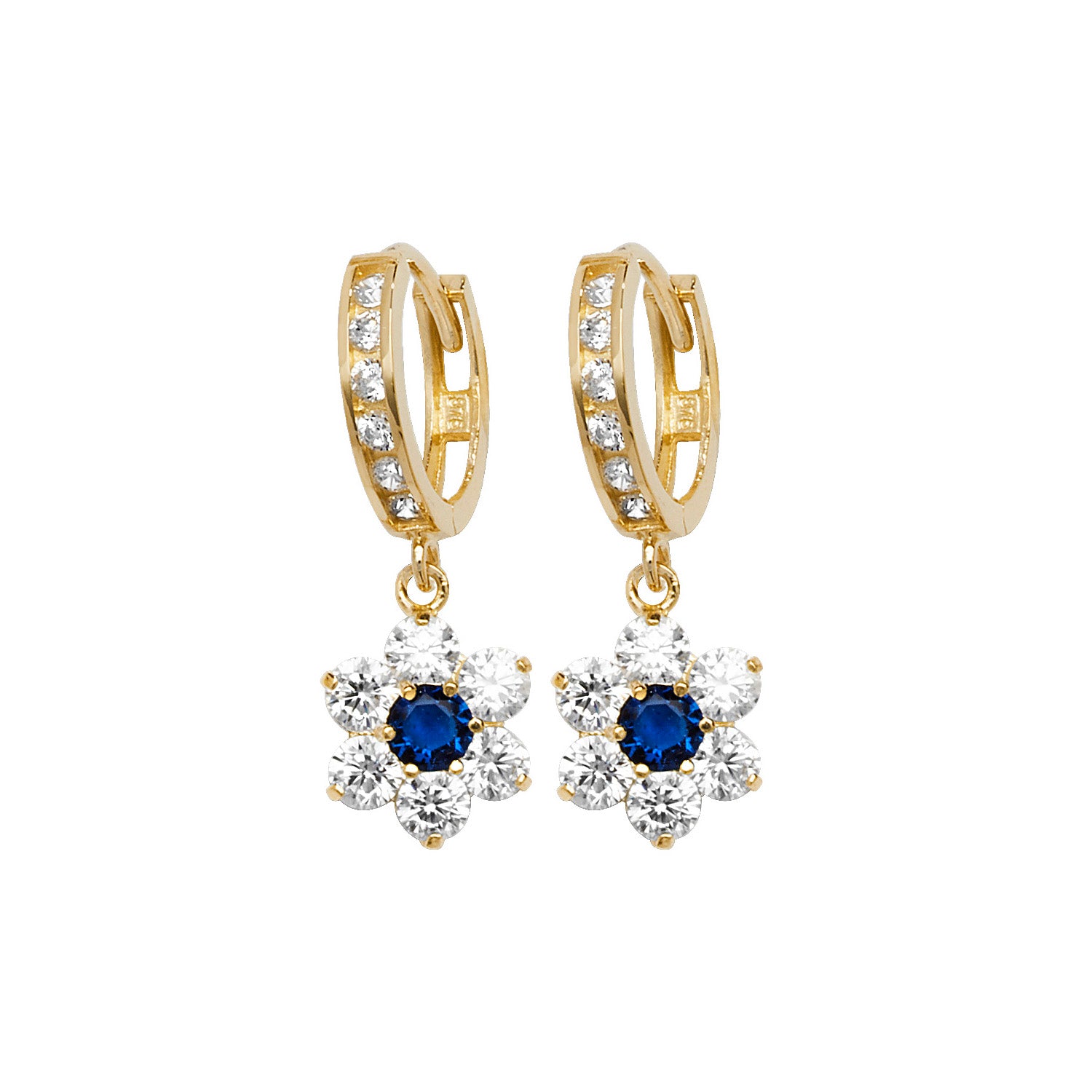 9CT YEL GOLD DROP EARRINGS