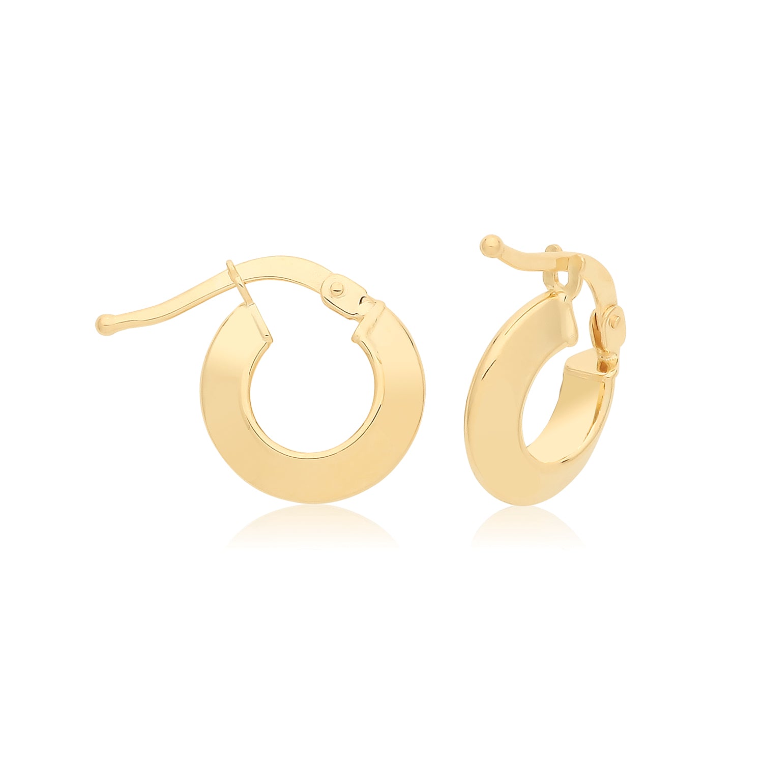 9CT YEL GOLD 06MM HOOP EARRINGS