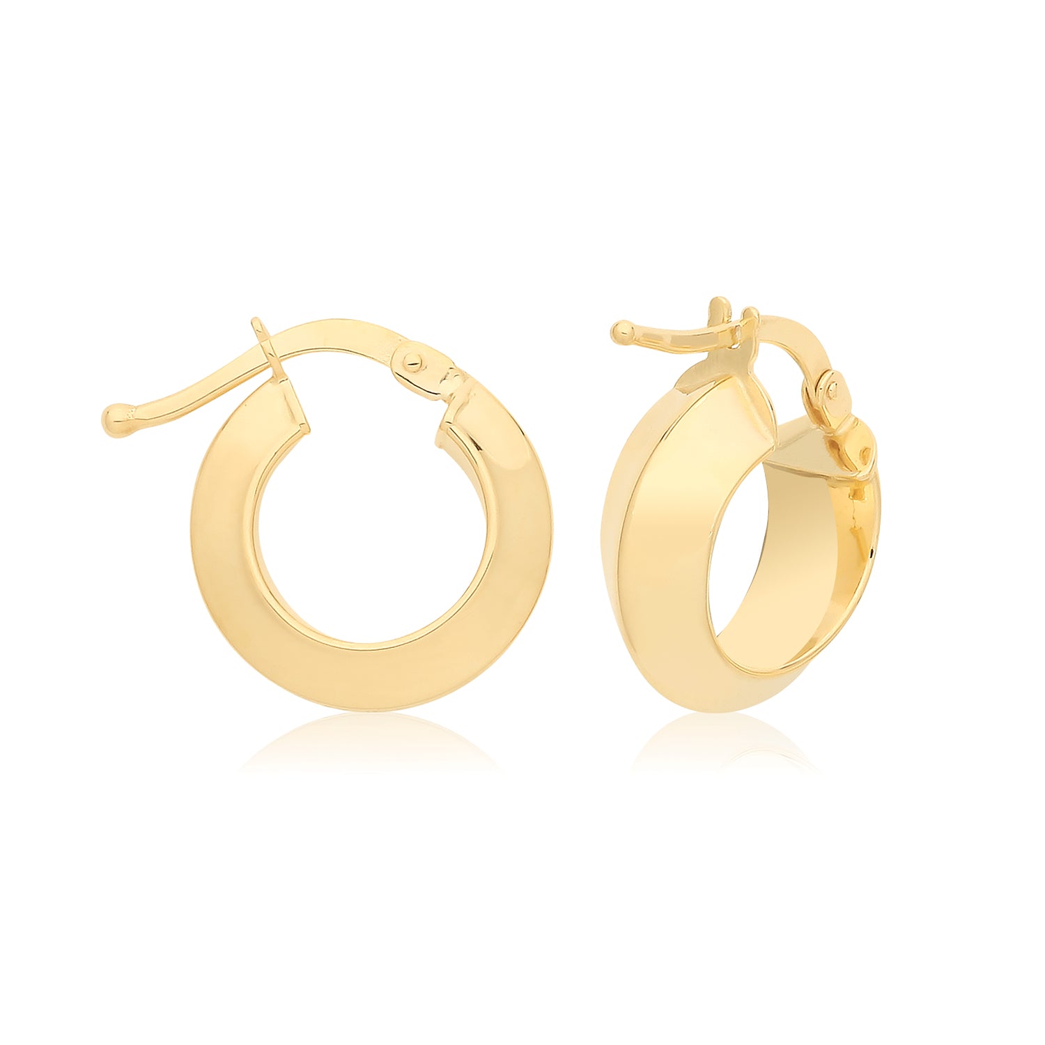9CT YEL GOLD 06MM HOOP EARRINGS
