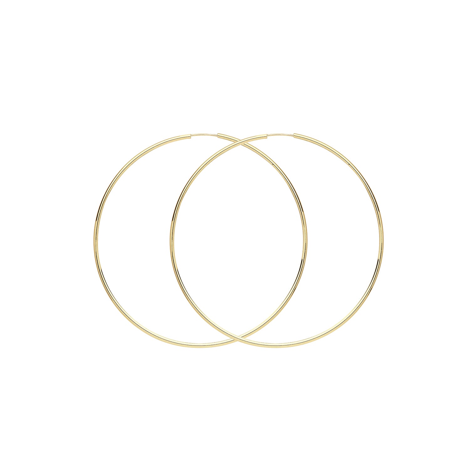 9CT YEL GOLD 55MM SLEEPERS