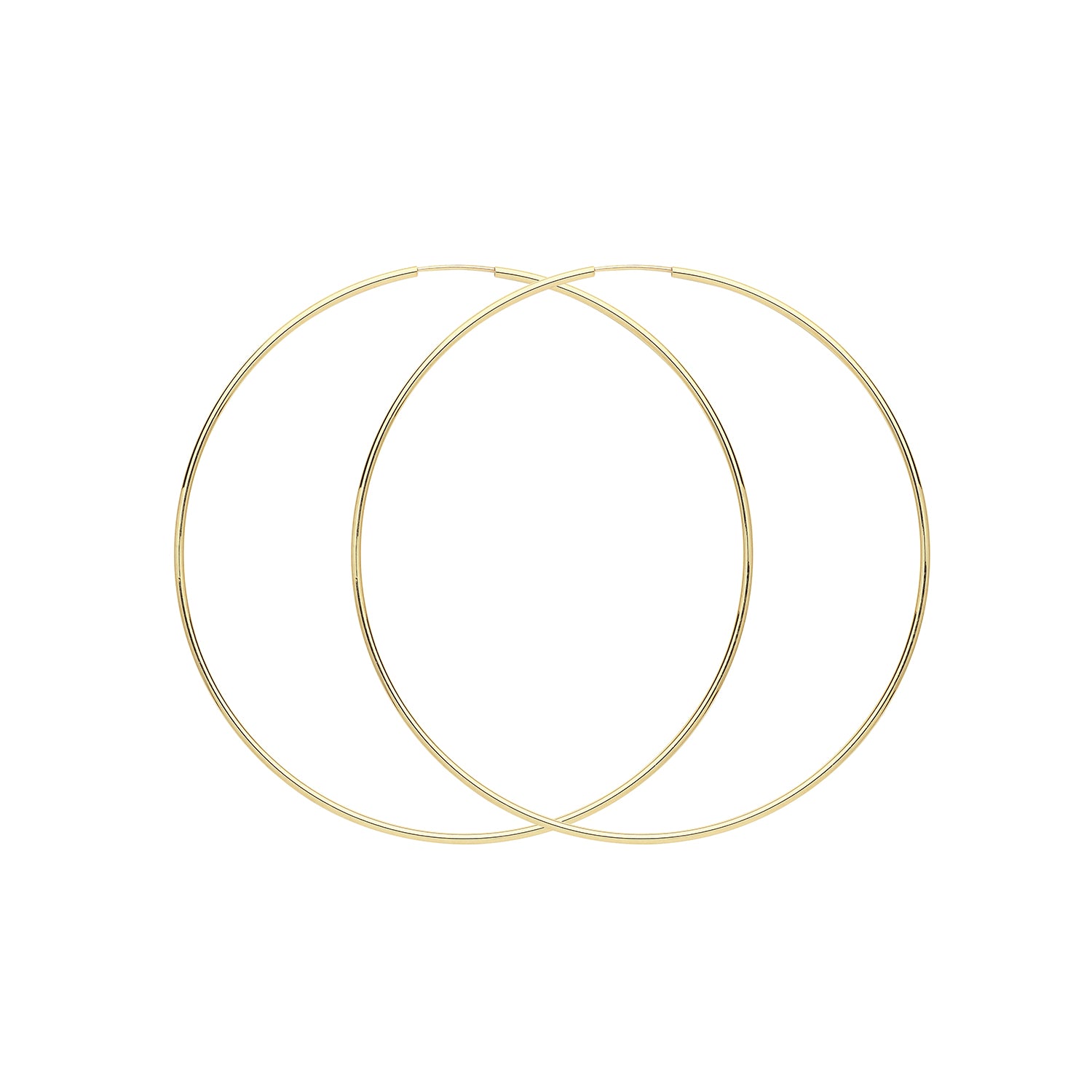 9CT YEL GOLD 65MM SLEEPERS