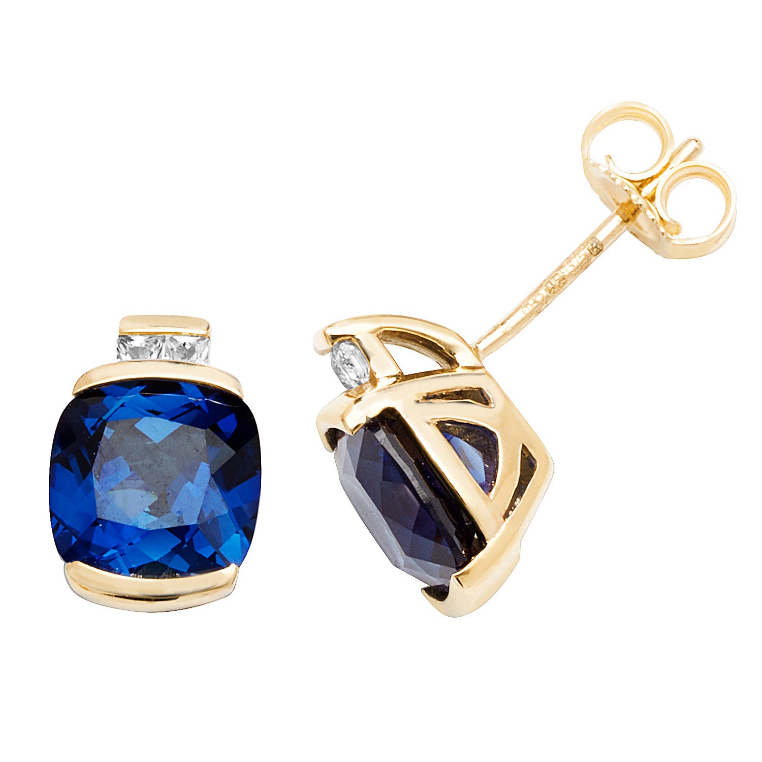 9CT YEL GOLD STUD EARRINGS