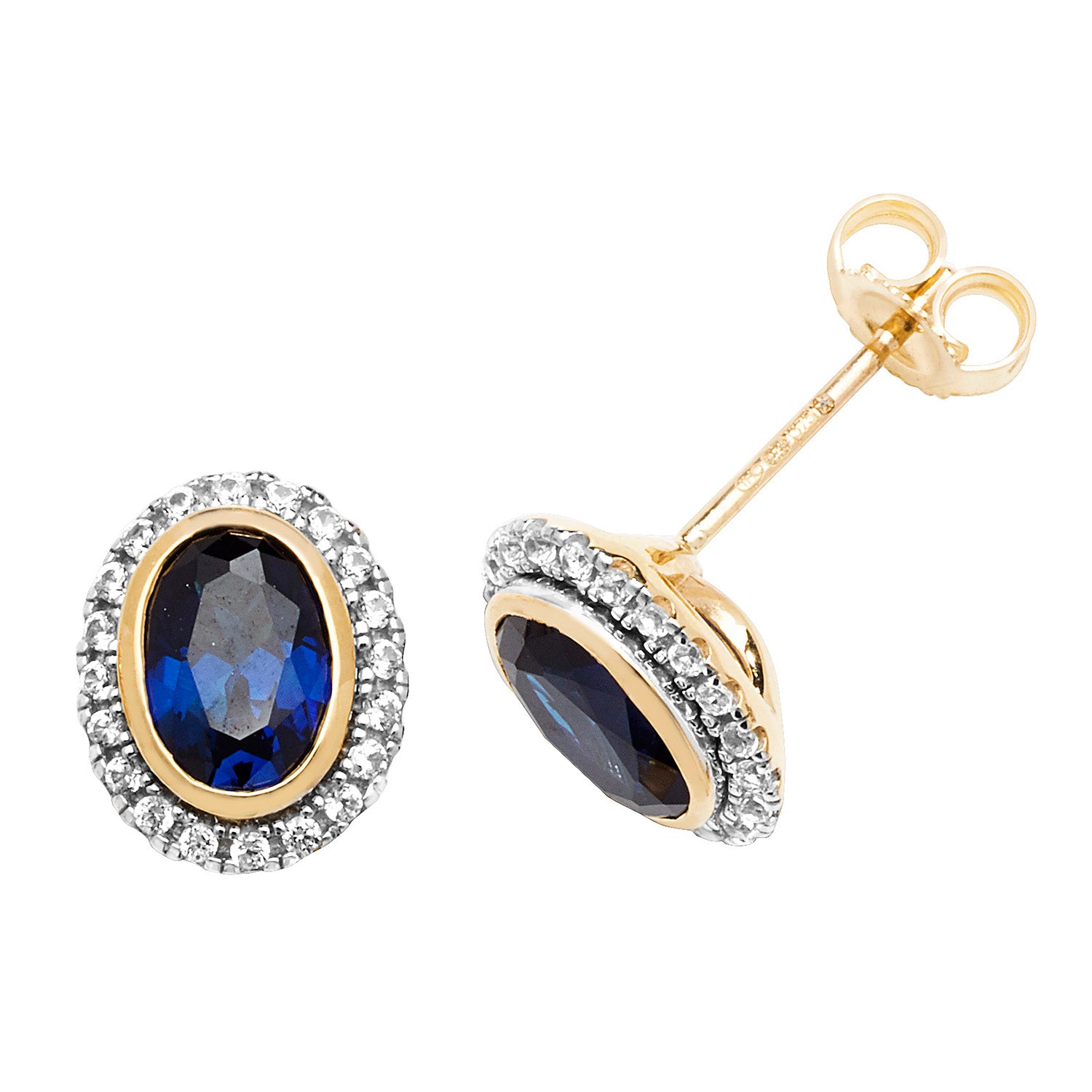 9CT YEL GOLD STUD EARRINGS