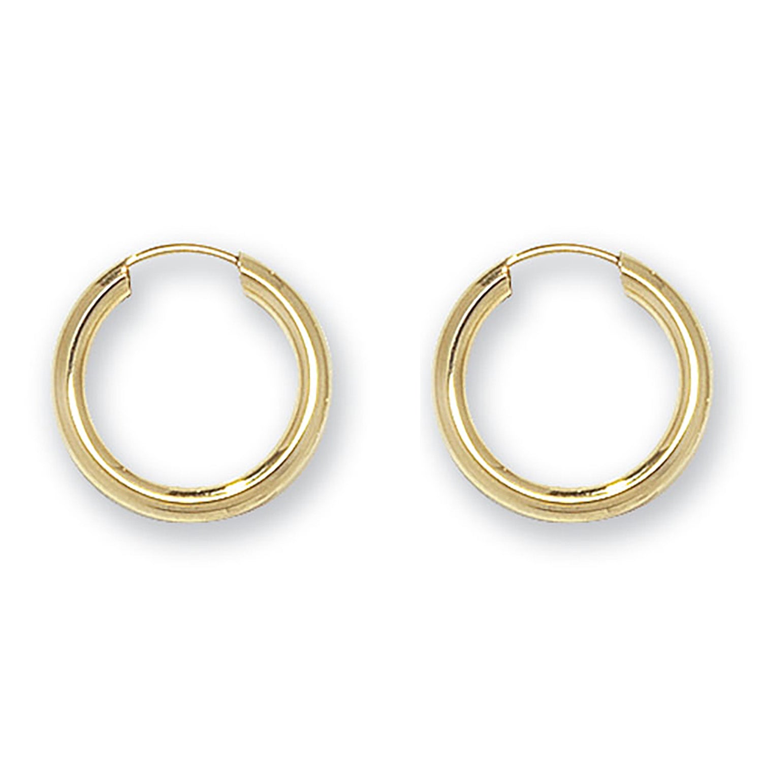 9CT YEL GOLD 10MM SLEEPERS