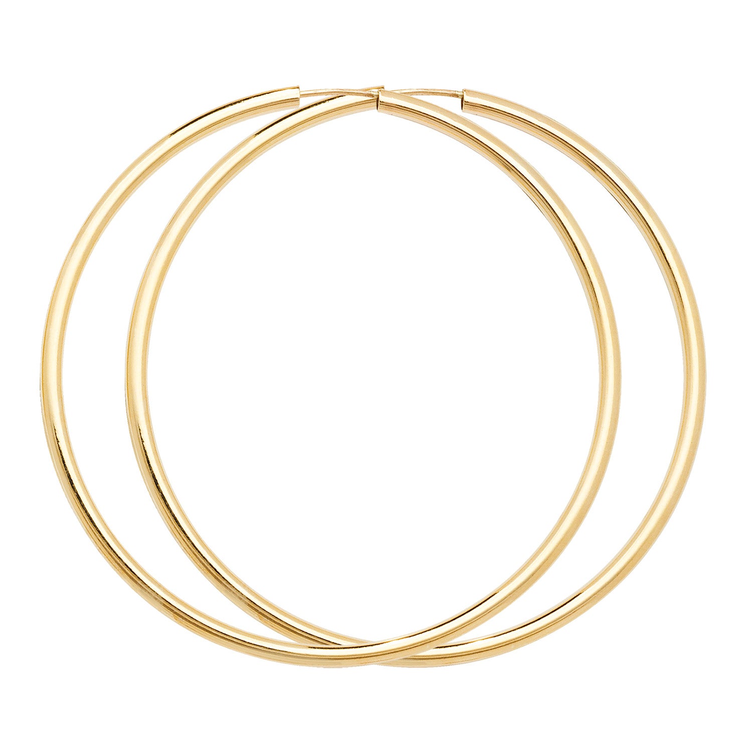 9CT YEL GOLD 45MM SLEEPERS