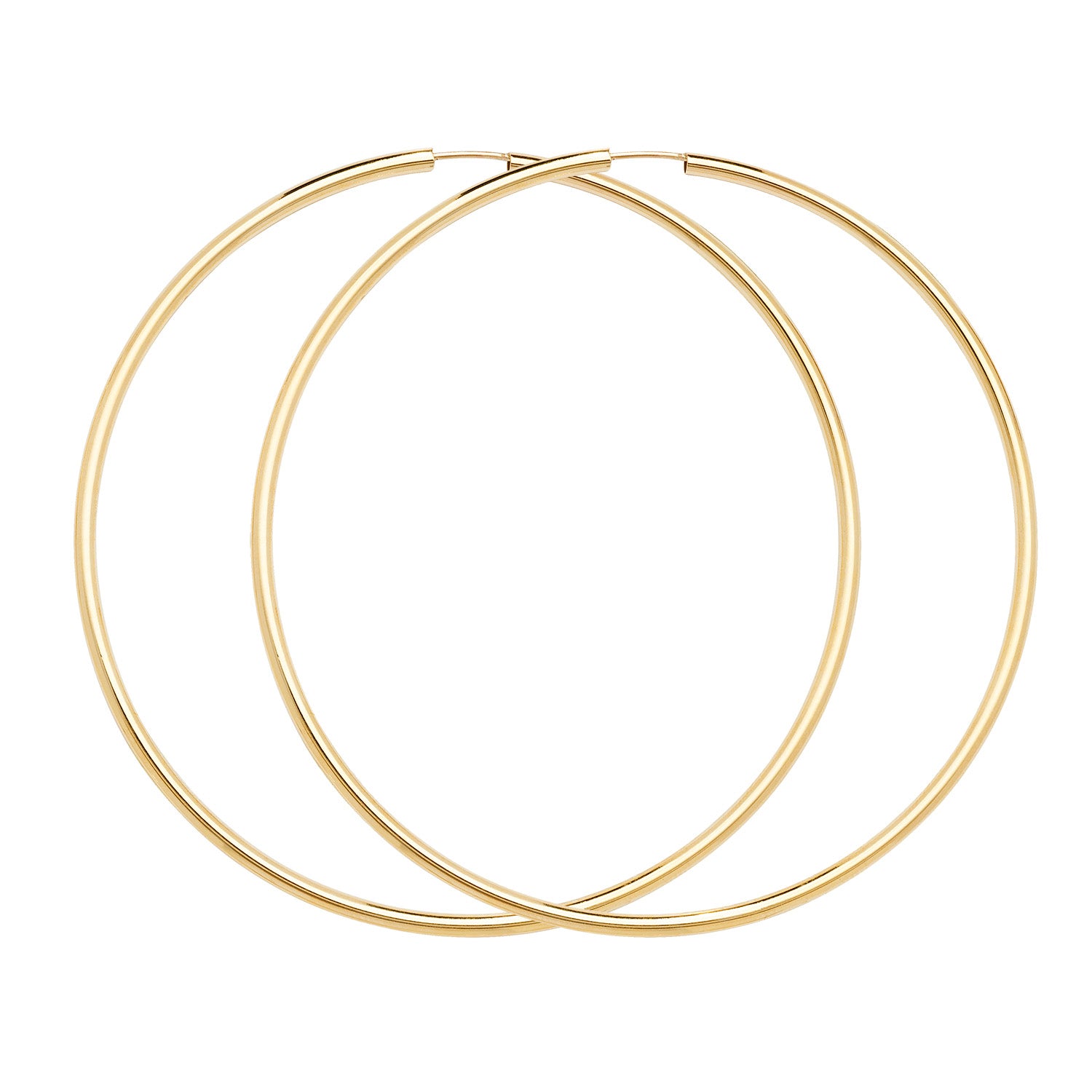 9CT YEL GOLD 65MM SLEEPERS