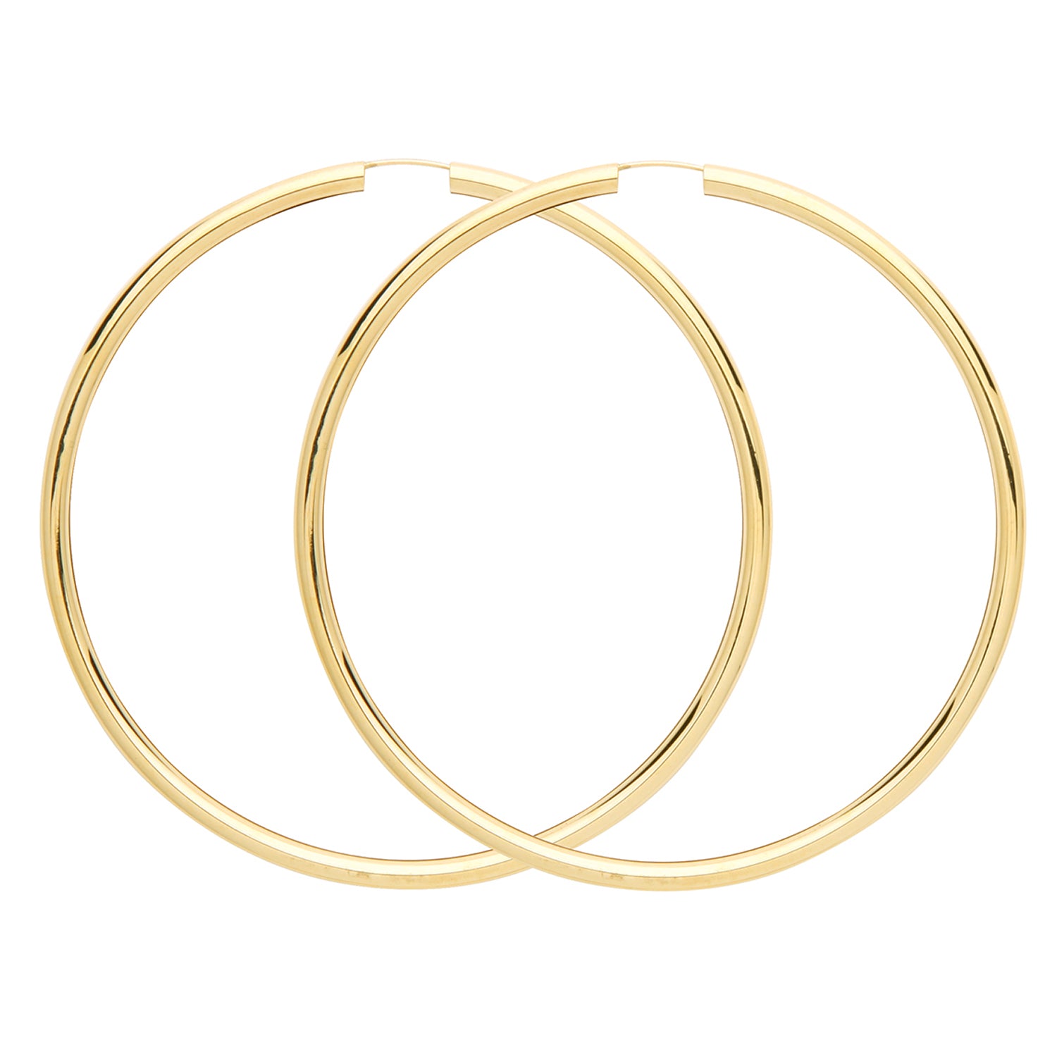 9CT YEL GOLD 65MM SLEEPERS