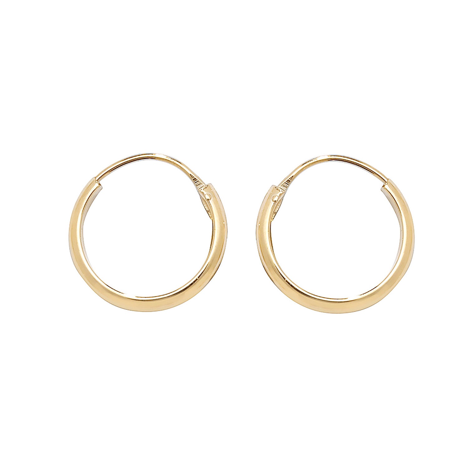 9CT YEL GOLD 11MM SLEEPERS