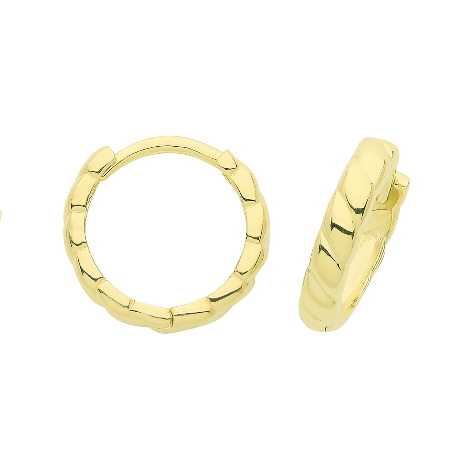 9CT YEL GOLD HINGED EARRINGS