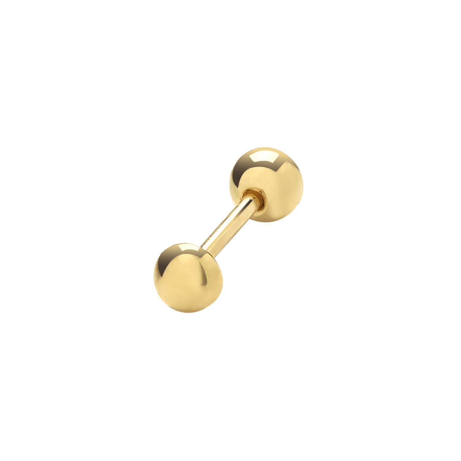 9CT YEL GOLD DOME CARTILAGE 6MM POST STUD
