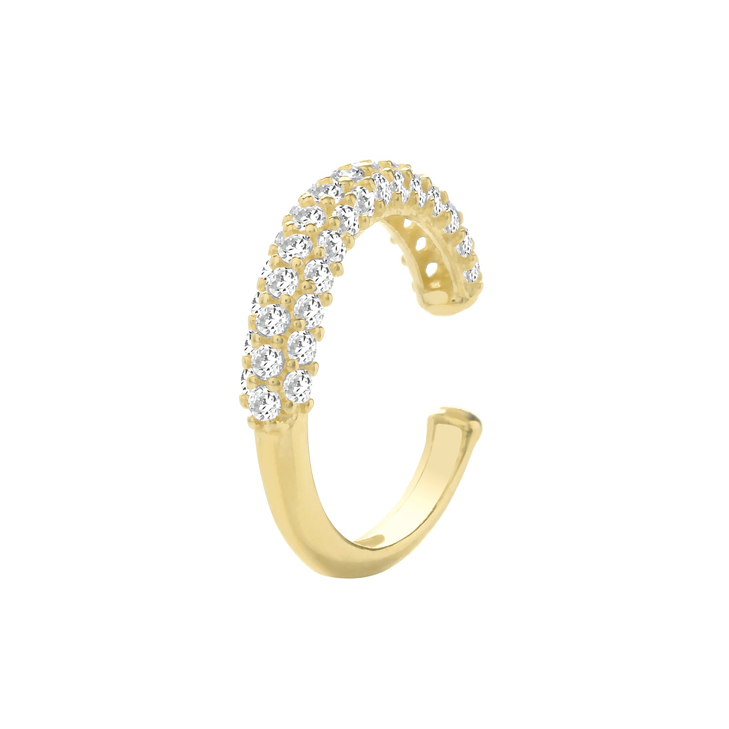 9CT YEL GOLD CZ EAR CARTILAGE CUFF