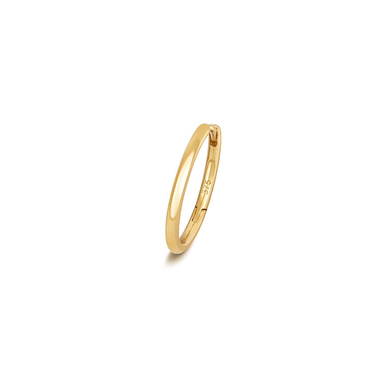 9CT GOLD CARTILAGE EARRING SOLID RND TUBE