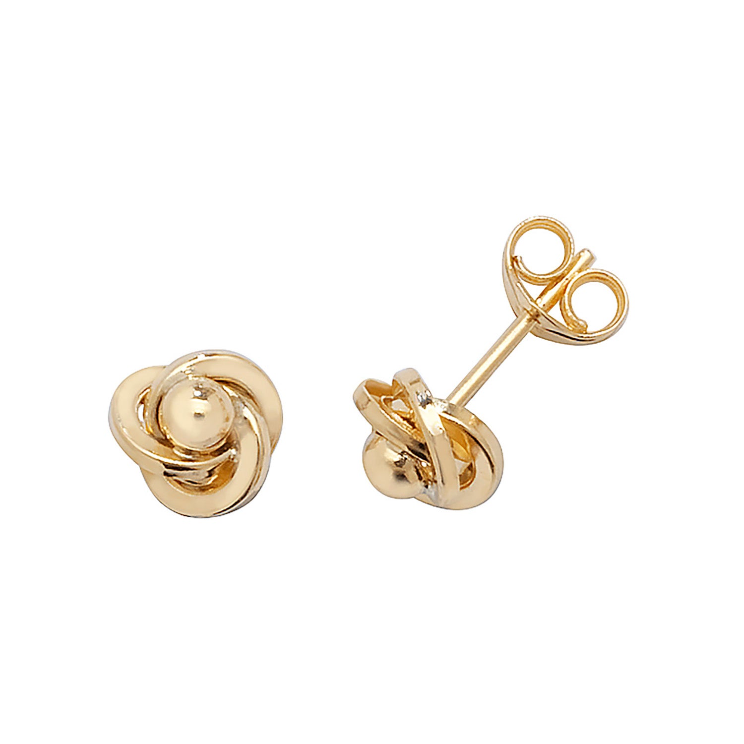 9CT YEL GOLD ORBITAL STUD EARRINGS