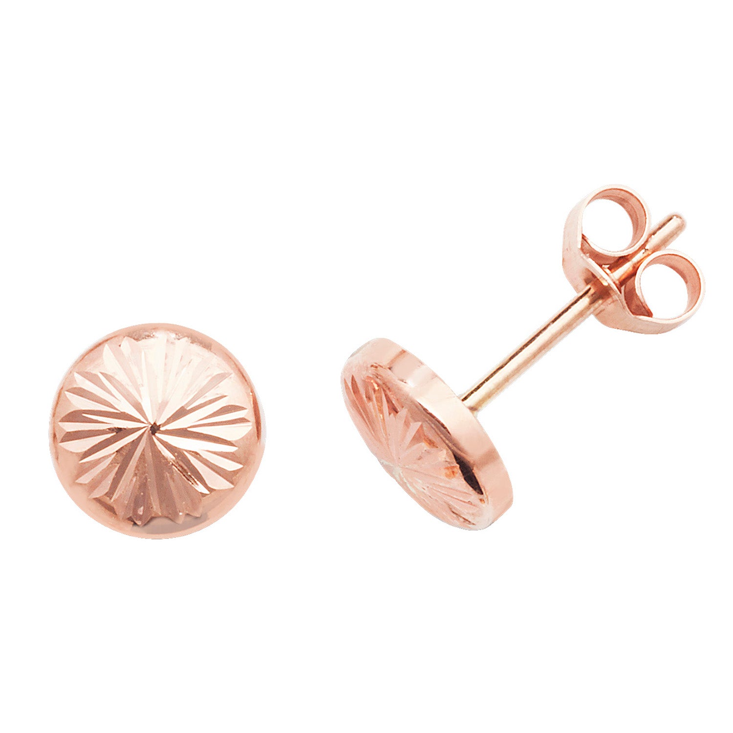 9CT ROSE GOLD STUD EARRINGS
