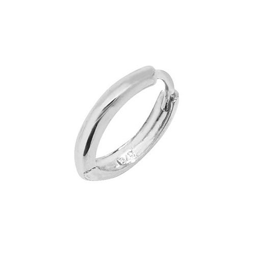 9CT WHT GOLD CARTILAGE HOOP EARRING