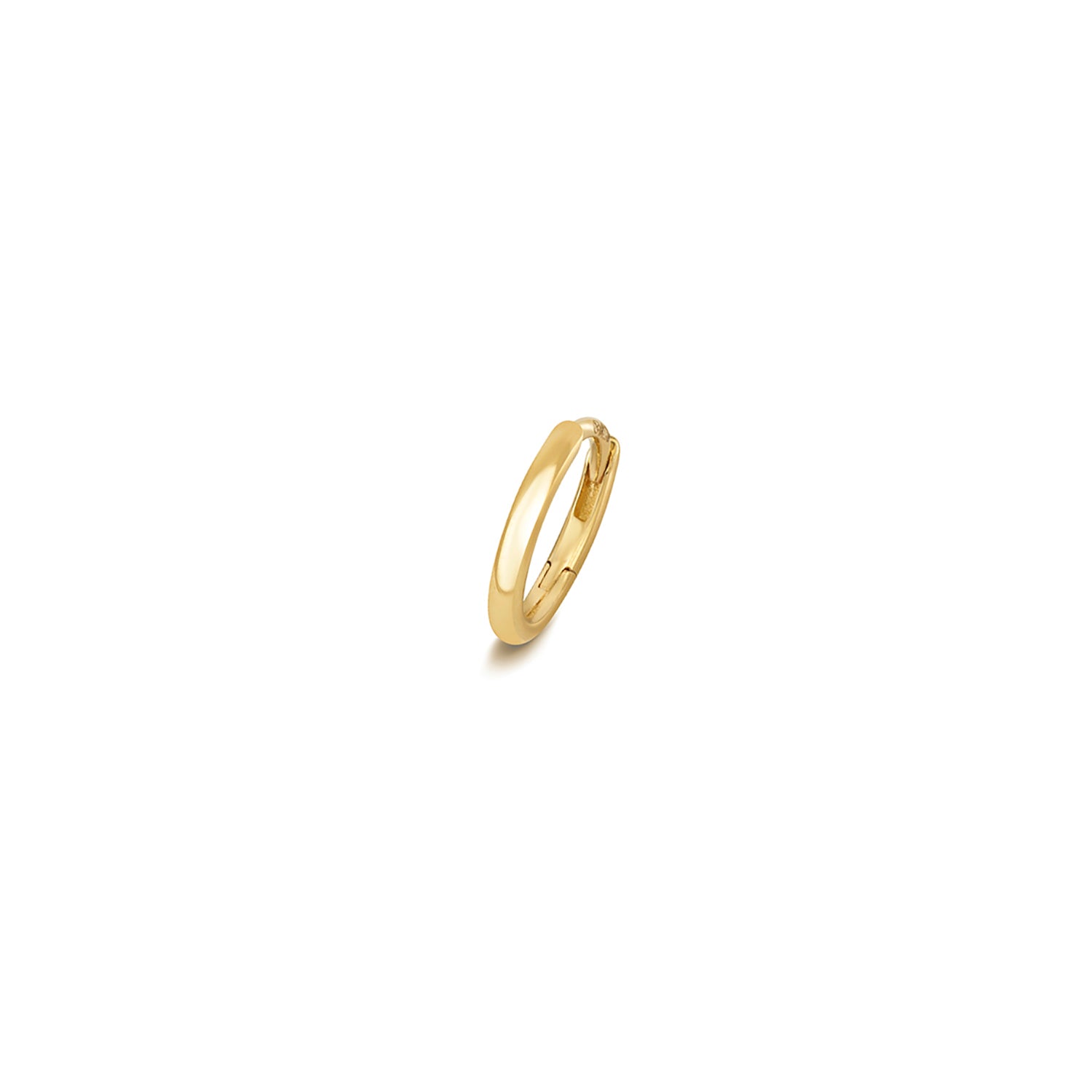 18CT GOLD CARTILAGE EARRING SOLID RND TUBE