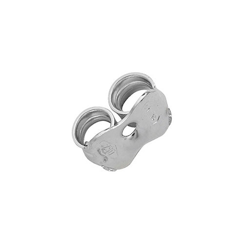 18CT WHITE GOLD 4MM SCROLLS