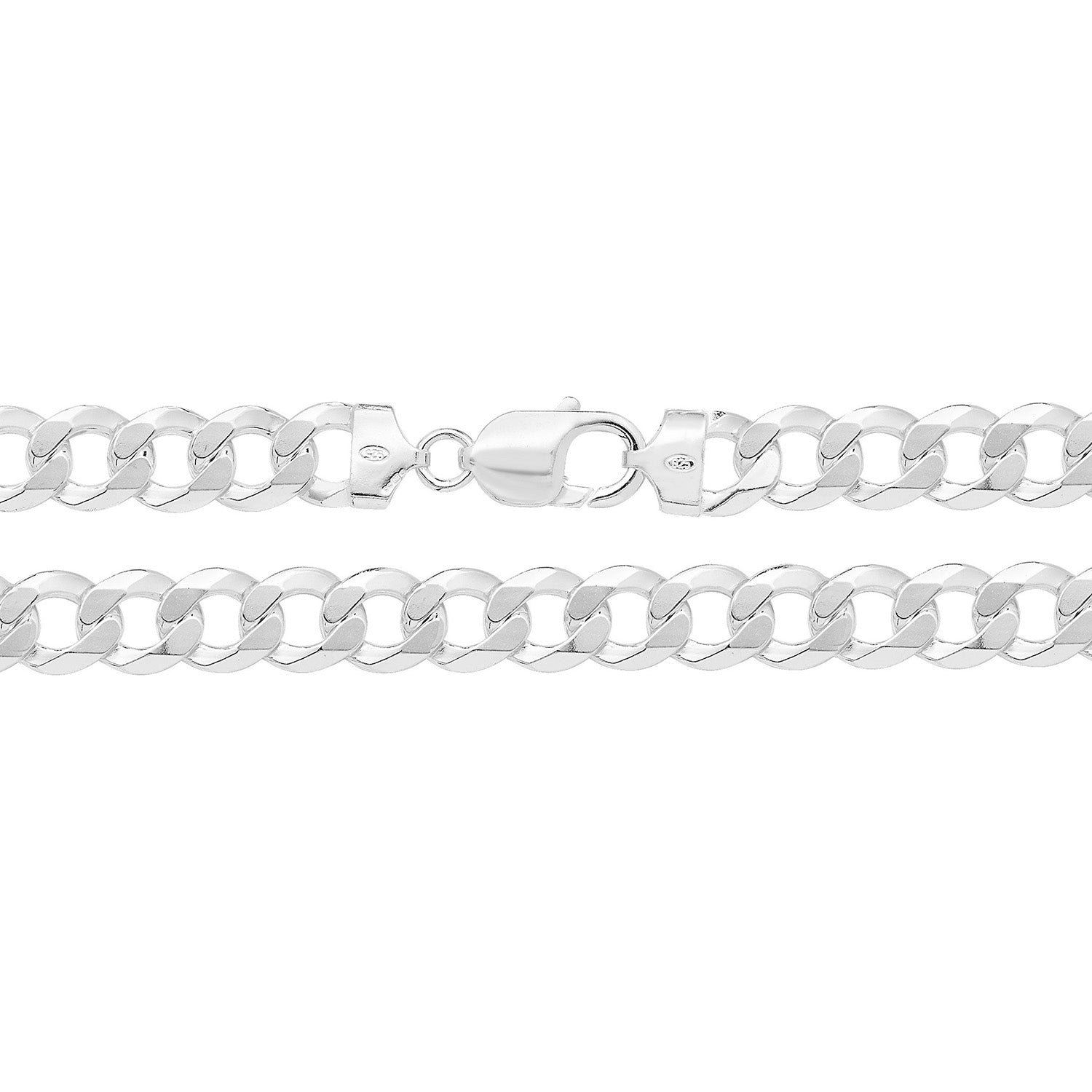SILVER FLAT CURB CHAIN