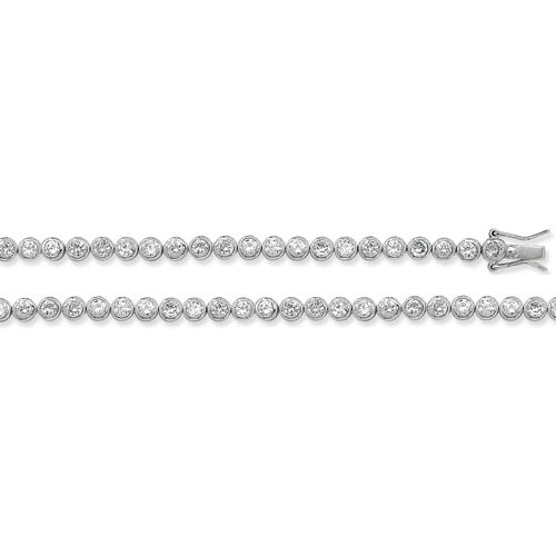 SILVER CZ MONEY CHAIN