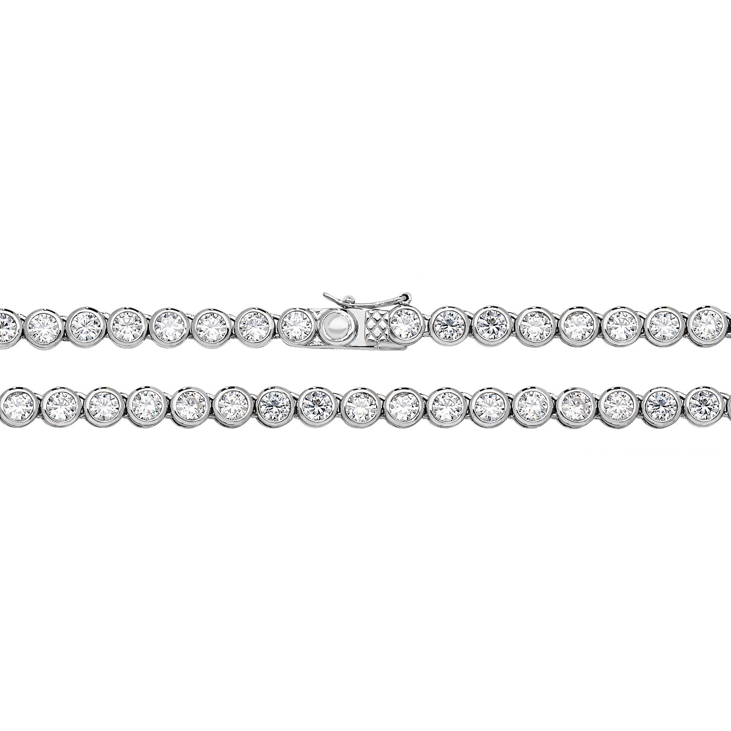 SILVER CZ MONEY CHAIN