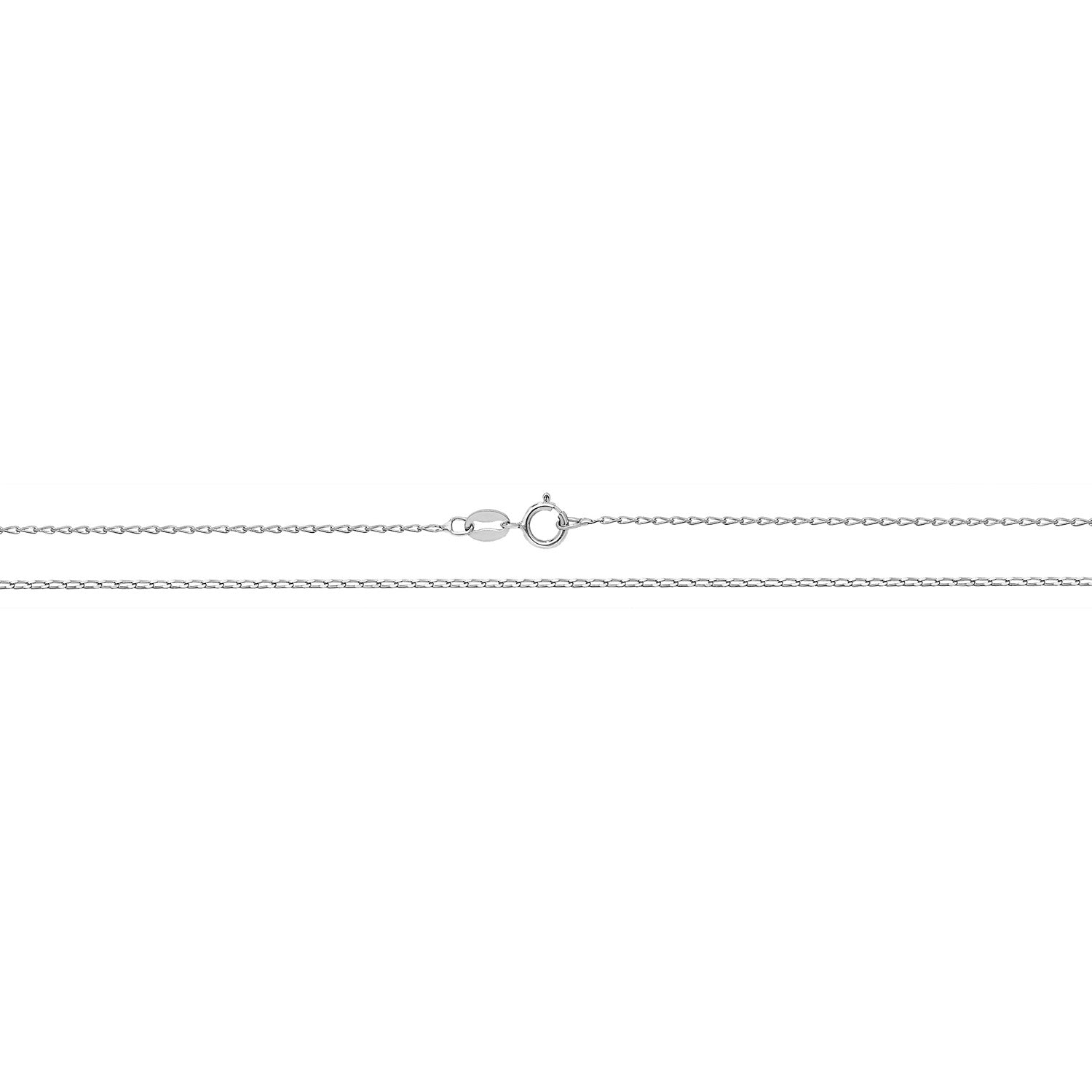 SILVER RHODIUM PLATED GOURMETTA CHAIN