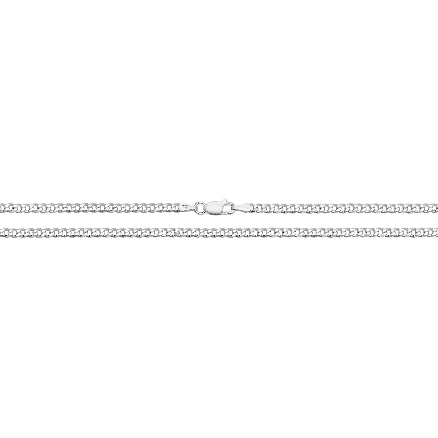 SILVER LIGHT CURB CHAIN