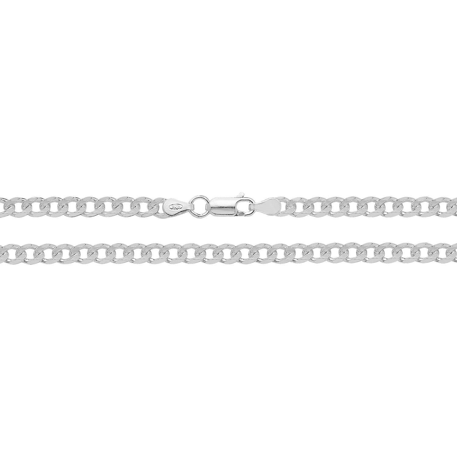 SILVER LIGHT CURB CHAIN