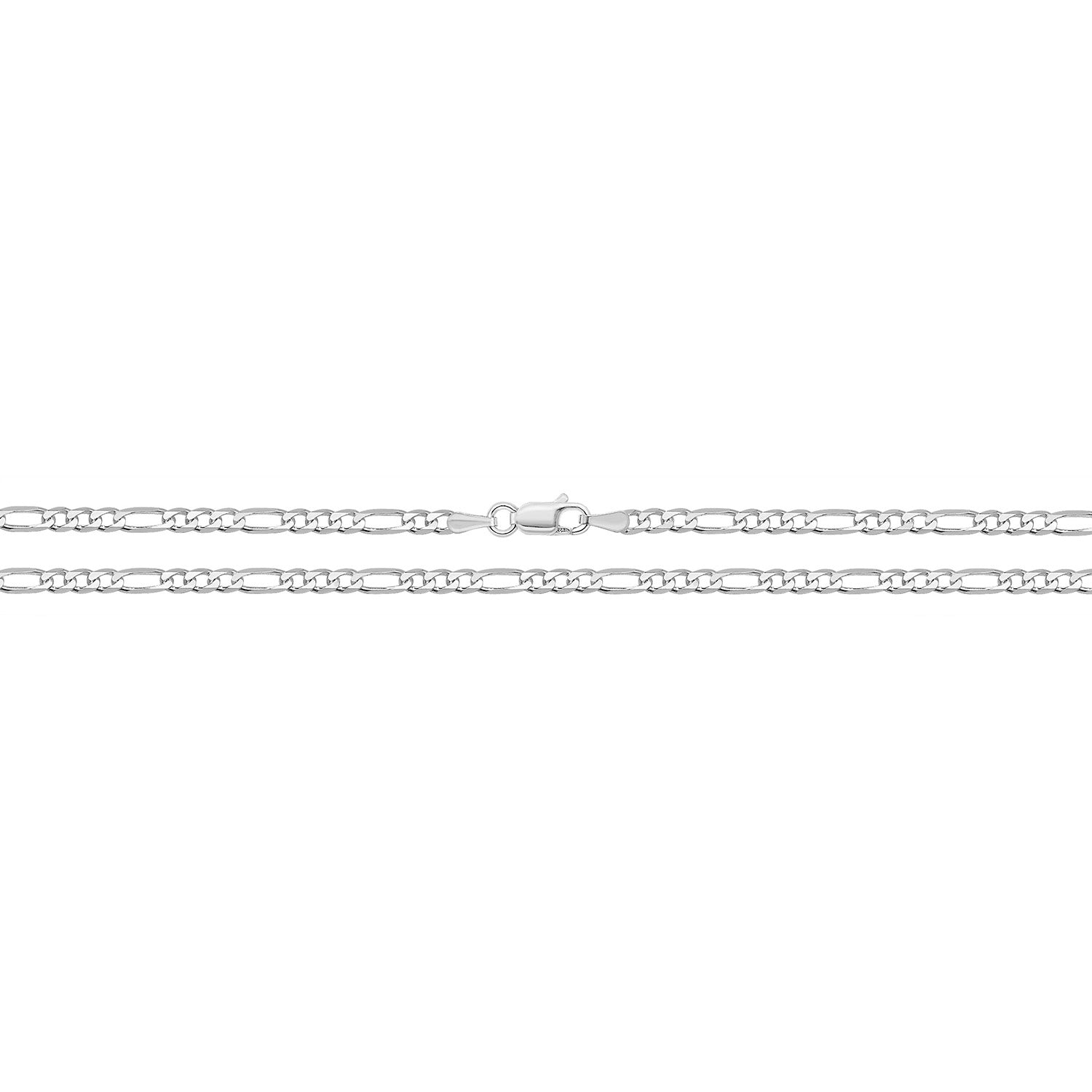 SILVER LIGHT FIGARO CHAIN