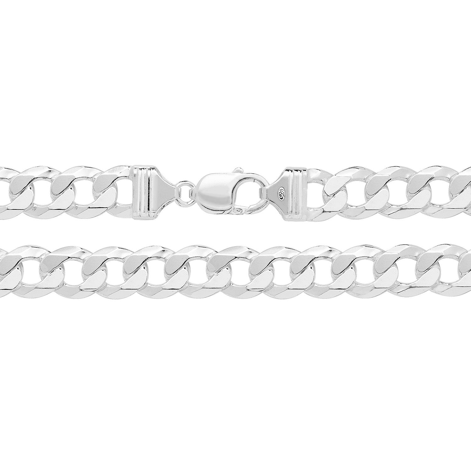 SILVER FLAT CURB CHAIN