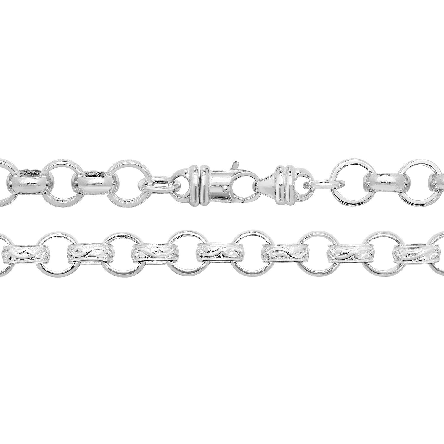 SILVER ROUND BELCHER CHAIN