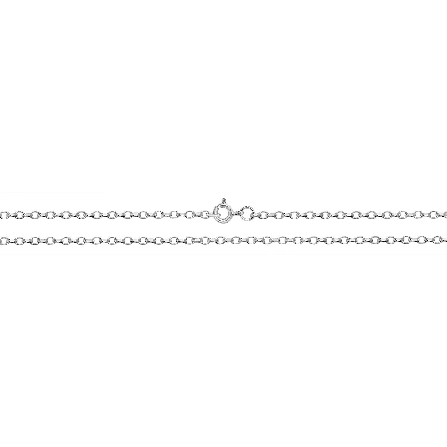 SILVER FACETED BELCHER CHAIN
