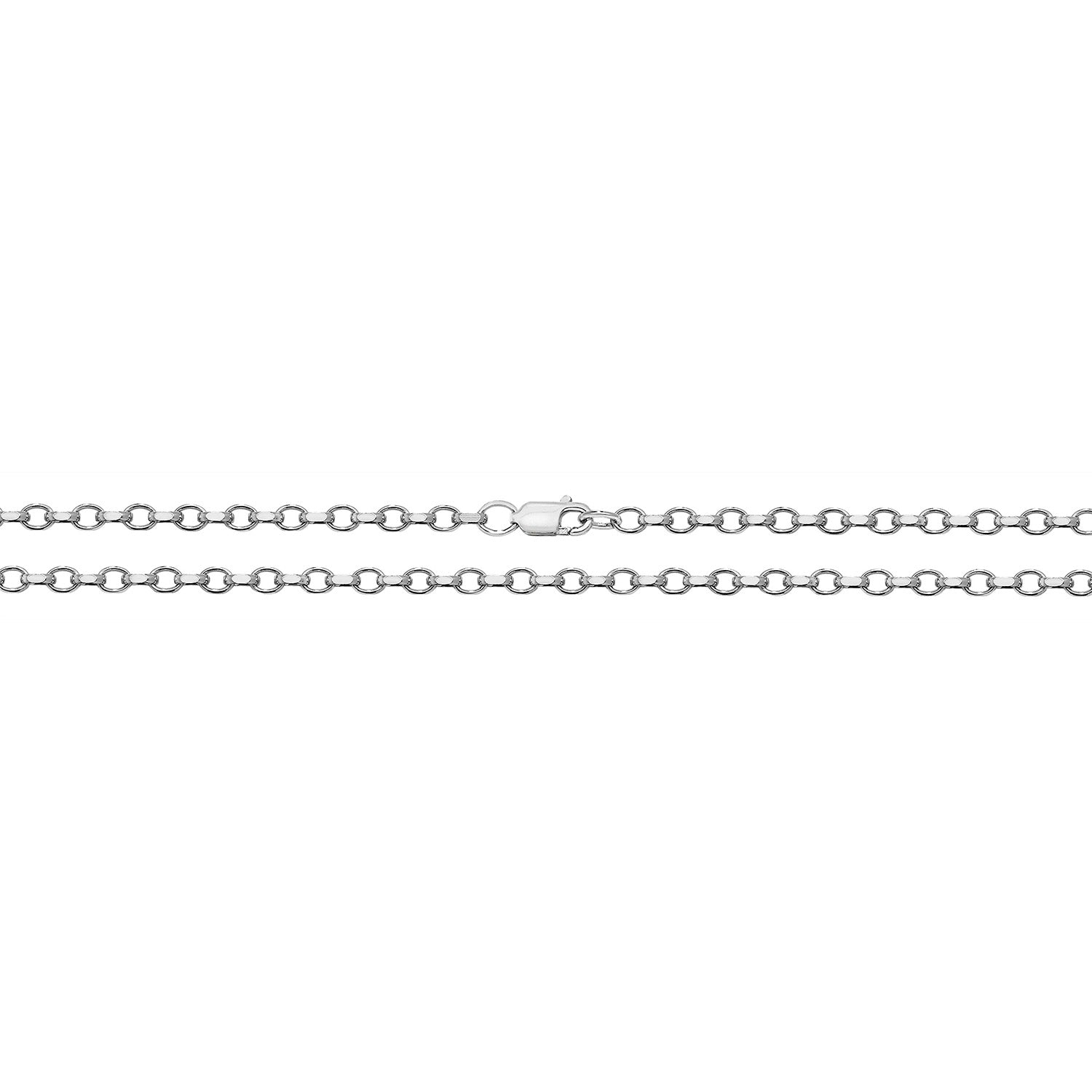 SILVER FACETED BELCHER CHAIN