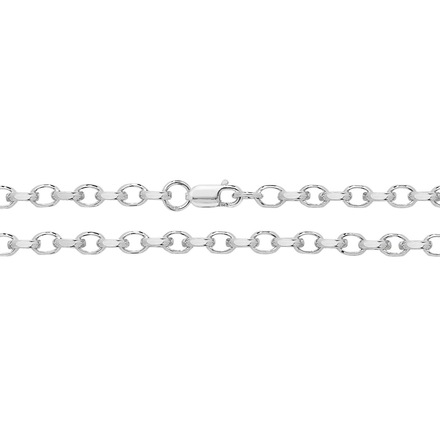 SILVER FACETED BELCHER CHAIN