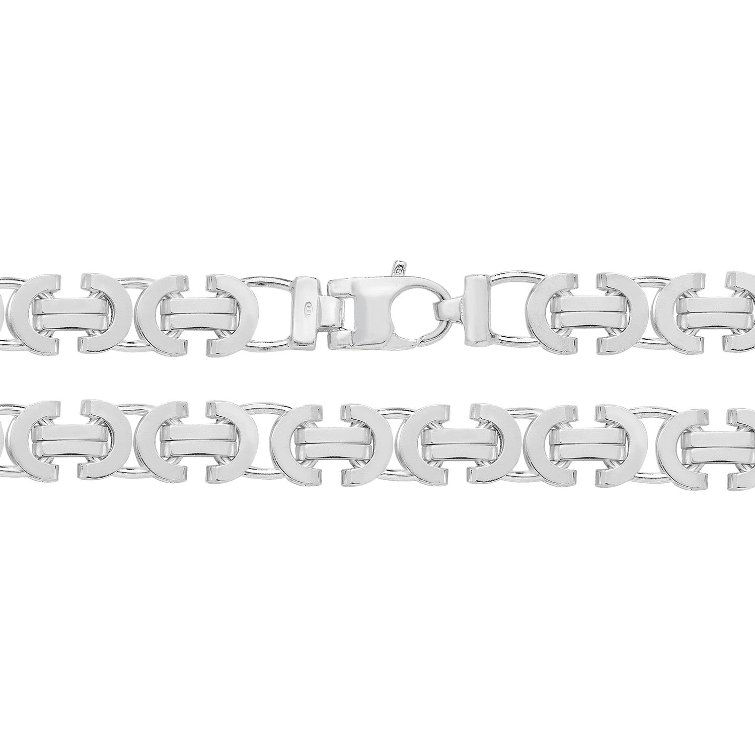 SILVER FLAT BYZANTINE CHAIN
