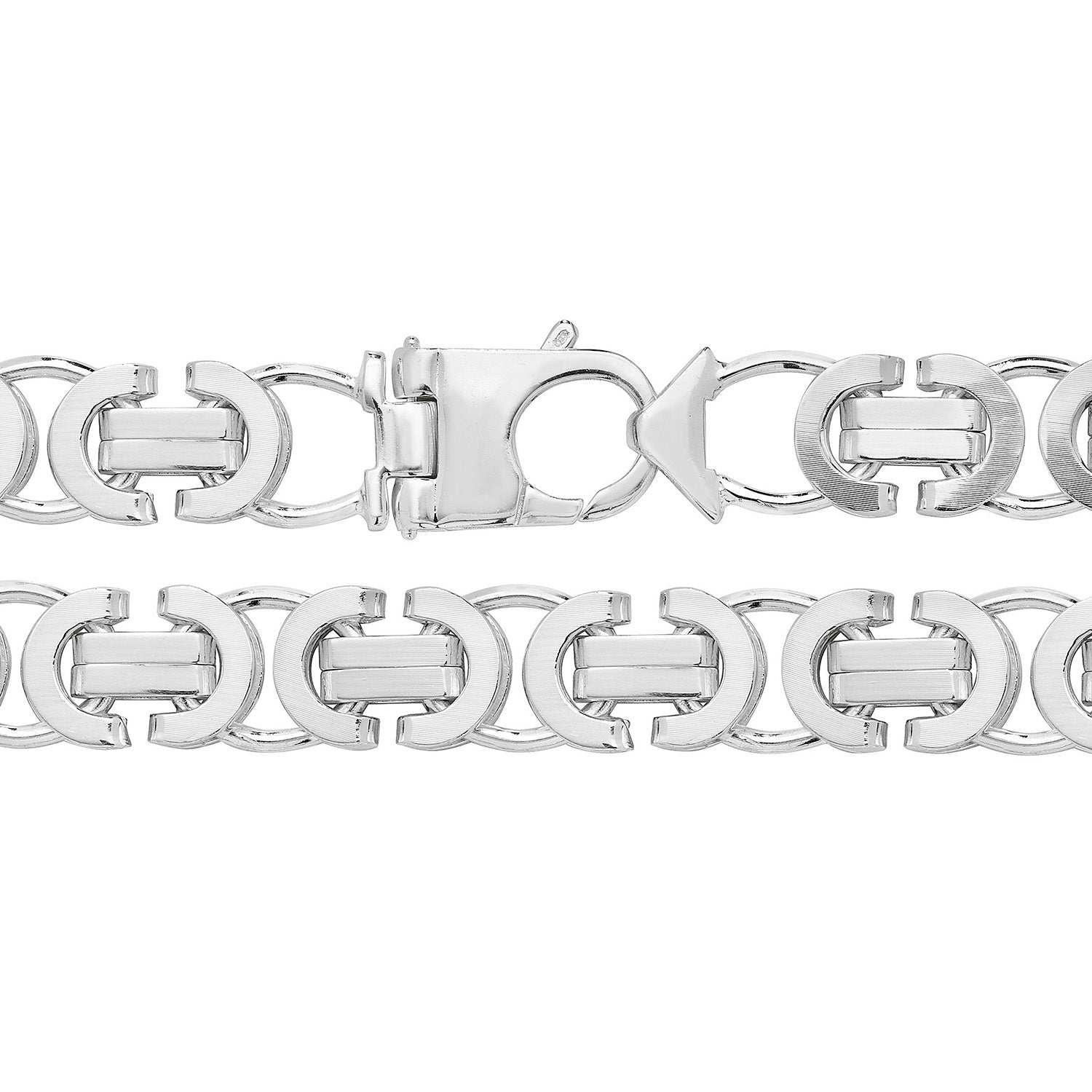 SILVER FLAT BYZANTINE CHAIN