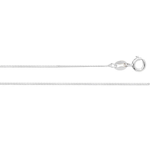 SILVER FLAT CURB CHAIN