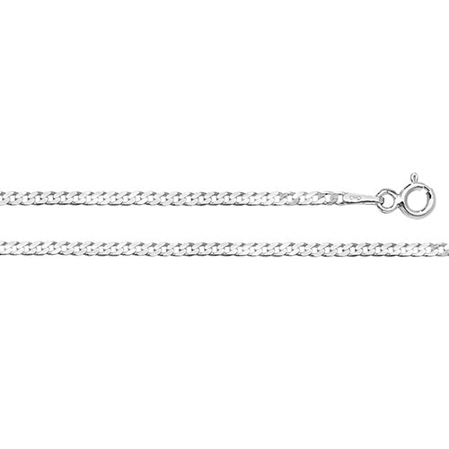 SILVER FLAT CURB CHAIN