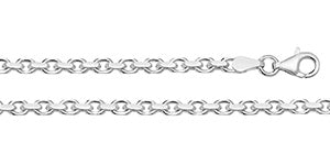SILVER FACETED BELCHER CHAIN