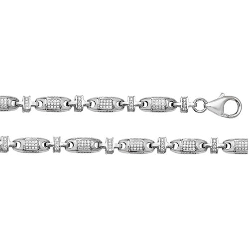 SILVER CZ CHAIN