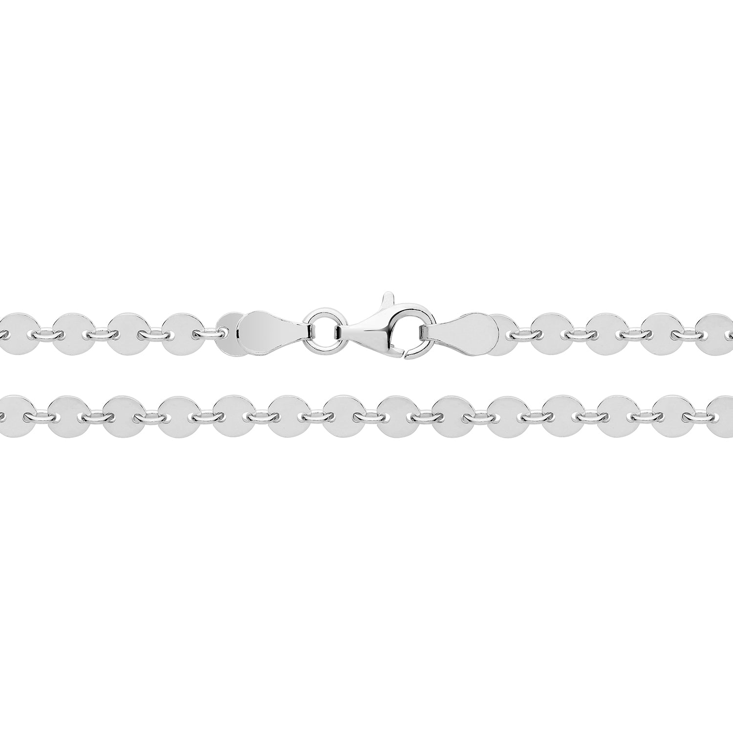 SILVER DISC CHAIN