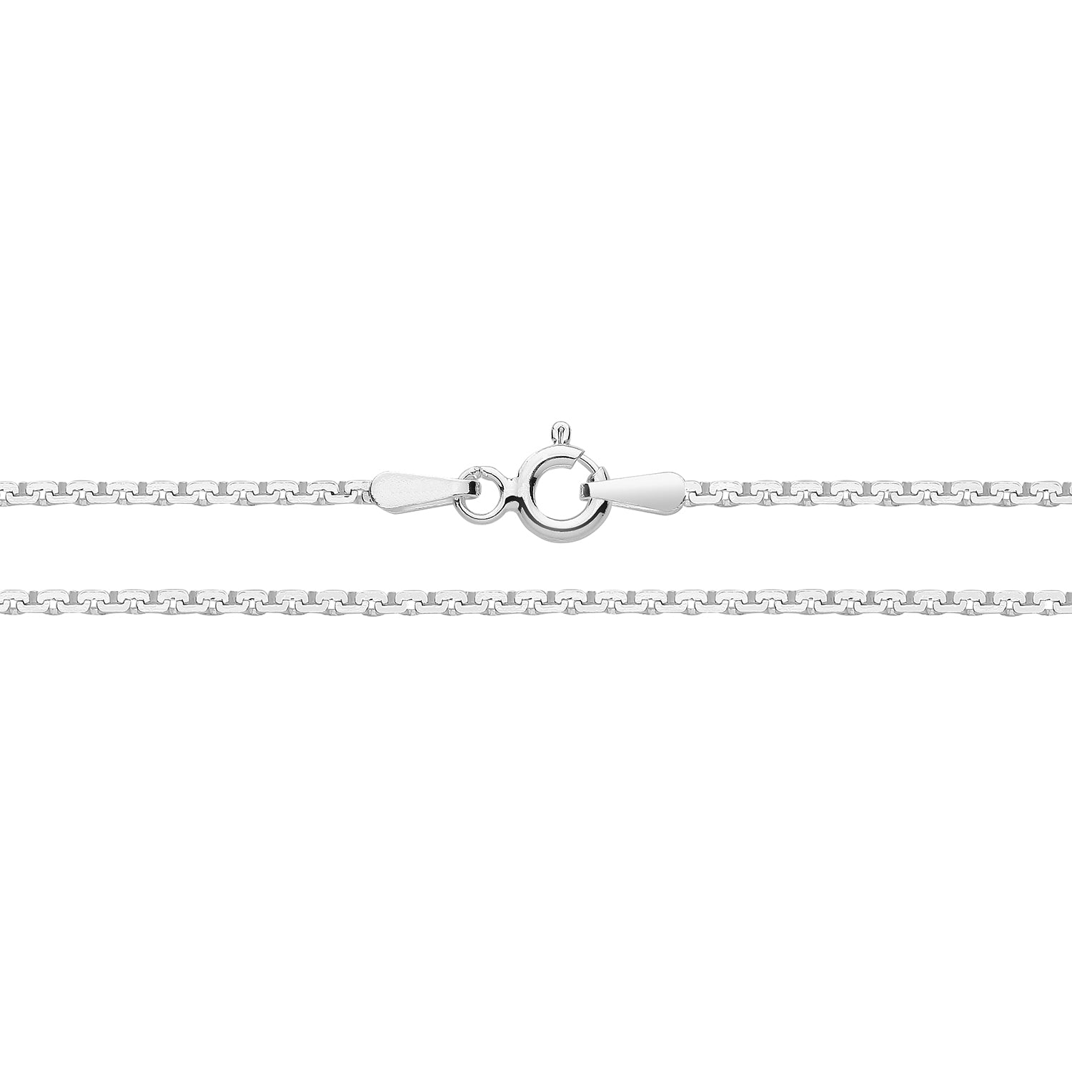 SILVER COBRA SQUARE CHAIN